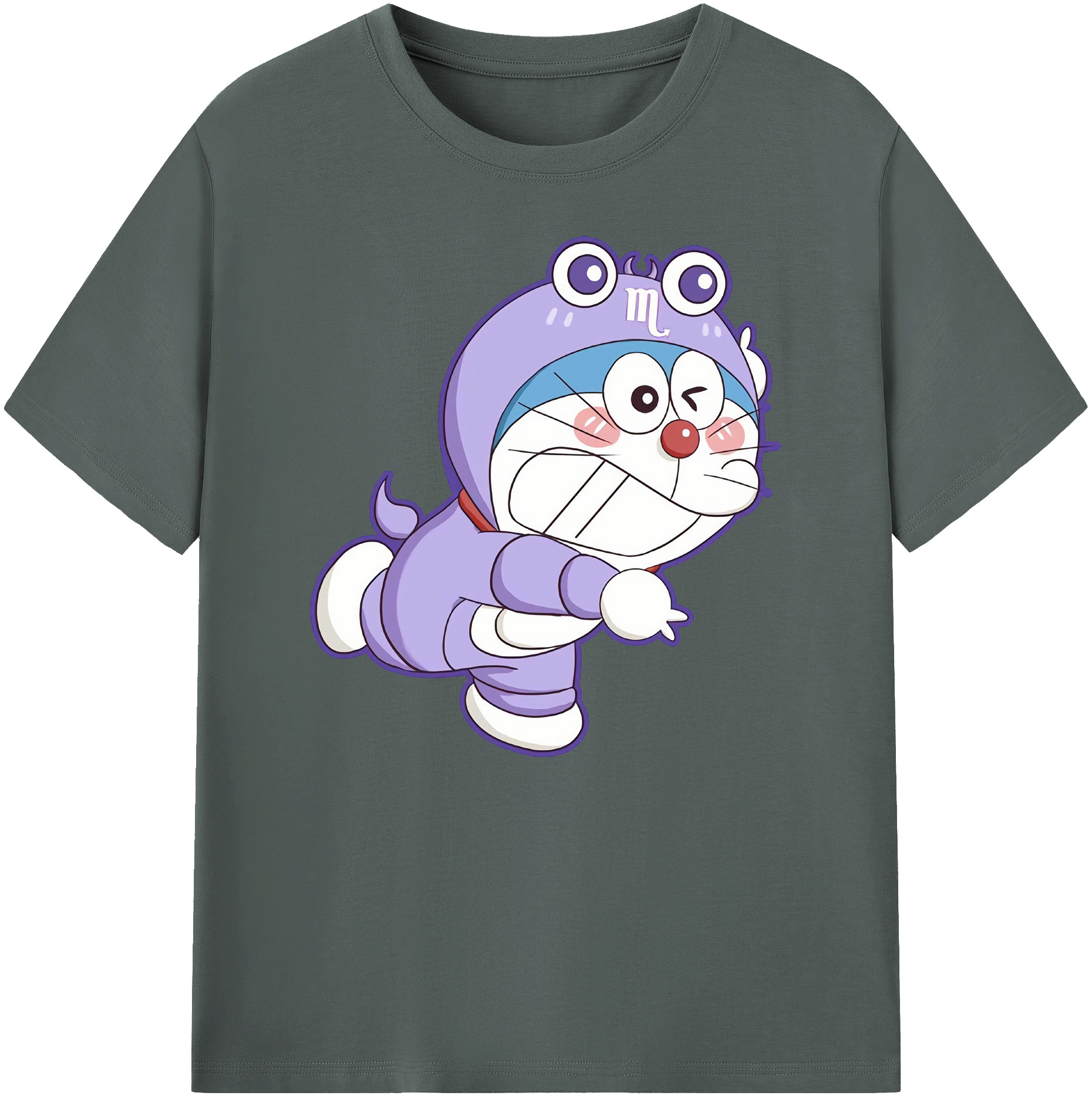 （画像用） ドラえもん Doraemon 綿100％ メンズ半袖Tシャツ｜肌触りやわらか＆通気性